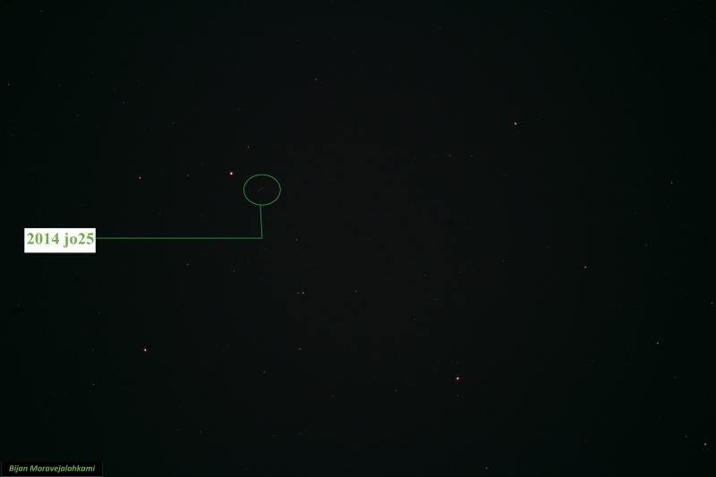رصد سیارک سریع 2014 jo25