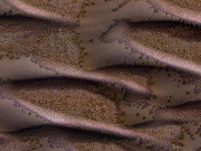 تپه های شنی یخزده در مریخ