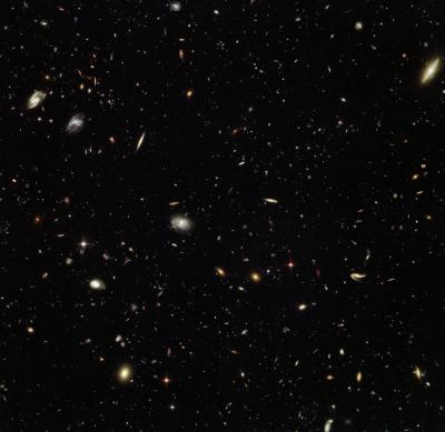 تجمع کهکشان ها در تصویر هابل
