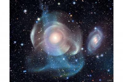 کهکشان  NGC 474: پوسته ها و ستاره ها