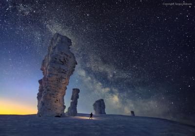 کهکشان راه شیری برفراز هفت صخره