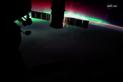 شفق قطبی از دید فضانوردان