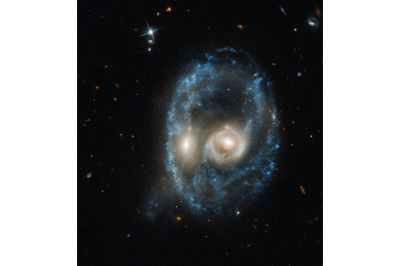 تصویری خاص از برخورد دو کهکشان