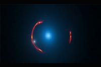 کهکشان کوتوله ی تاریک پنهان شده در تصویر عدسی گرانشی ALMA