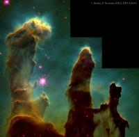سحابی M16 : ستون های تشکیل ستاره ها