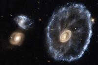 کهکشان چرخ ارابه از دیده هابل