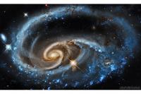 کهکشان UGC 1810 در یک برخورد کهکشانی