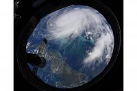 طوفان دورین از دید ایستگاه‌ بین المللی فضایی