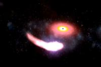 نابودی یک ستاره نوترونی توسط یک سیاهچاله